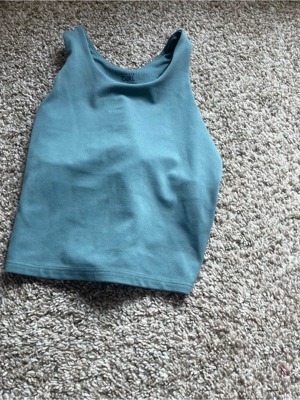 Athleta Girls set-  blue/green Leggings with crop top